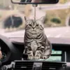 Material Acrílico Decorações de Carro Interior Animal Gatinho Filhote de Cachorro Espelho Retrovisor Pingente Balão Estilos