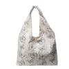 Bolso de mano con diseño de mariposa de encaje, bolso de lona artístico coreano de moda, bolso informal de gran capacidad para estudiantes, 2024