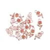Accesorios de joyería DIY colgante de aleación de rosa colgante pequeño de aleación retro Q121