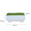 Atacado de fábrica flor artificial planta de simulação bonsai flor de plástico flor em vaso suprimentos DIY vaso retangular com espuma