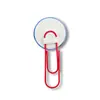 Insignia de Hojalata con Clip de Papel de Colores de 58 mm Insignia de Clip de Plástico Linda Personalizada Marcapáginas Divertido Pequeño Regalo