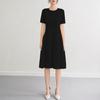 Miyake en stock Vestido dulce de verano para mujer Nuevo elegante elegante estilo francés Vestido largo plisado grande colgante