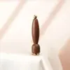 Masajeador de Madera de Sándalo con Forma de Cuerno de Flor de Loto para Masaje de Puntos de Acupuntura Ocular, Masaje Facial para Despejar Meridianos, Palo de Madera de Sándalo Morado para Estirar Tendones