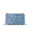 2025 Nuevo Bolso Bandolera Romboidal Simple de Color Sólido con Costuras Denim Chanel Bolso de Mano Cadena Bolso de Hombro Bolso de Mujer