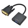Línea de conversión DVI a VGA transfronteriza Línea de conexión de monitor de computadora DVI24 Adaptador VGA hembra de 1 revolución