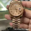 Reloj Autonatice Negro Caramelo Semana Doble Calendario Registro Reloj TWS Amarillo Caramelo Reloj Completamente Dorado Pareja