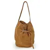 Nueva Capa Superior de Gamuza Hobo para Axila con Decoración de Cinturón Bolso Cubo Dumpling Bolso de Hombro Cruzado