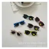 2024ins Gafas de sol retro estilo occidental para niños Gafas estilo Hong Kong para niños y niñas Gafas redondas para bebé