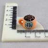 Xícara de Café Miniatura Xícara de Chá com Leite Food Play Garrafinha Acessórios de Resina Casa de Bonecas DIY Mini Enfeites de Supermercado Material