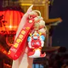Chaveiro Pingente Boneco Cabeça de Leão Dança do Leão de Guangdong Tendência Nacional Ornamentos de Franja Festivos de Ano Novo Ano do Cavalo Pequeno Presente