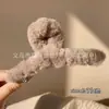Presilha de Garra Pelúcia para Mulheres, Tamanho Grande para Outono e Inverno, Estilo de Luxo, Presilha Tiburón Tendência para Cabelos Grossos, Acessório de Cabelo Versátil