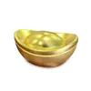 Latas de Metal listas para usar, Latas Metálicas de Grado Alimenticio, Artículos de Año Nuevo, Dulces, Chocolates, Galletas, Cajas de Lata para Dulces de Boda con Forma de Lingote de Oro