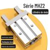 Cilindro de Dedo MHZ2 Miniatura Ajustável 6D/10D/16D/20D/25D Pinça Mecânica Pneumática Mordente Paralelo