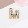 Acessórios de Pingente de Letra com Strass Cruzado Europeu e Americano Moda Elegante Versátil Pingente de Liga Material para Acessórios de Joias DIY