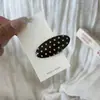 Pinza para el Cabello Linda de Lunares Estilo Coreano Pinza de Pato Exquisita de Gama Alta Pinza Lateral para Mechones Rebeldes Infantiles Pinza Pequeña Ovalada Accesorios para el Cabello