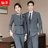 Trajes unissex para outono e inverno para lojas 4S, trabalhadores do setor imobiliário, trajes formais de negócios, vestimenta profissional