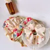 Mori Color Floral Anillo para el Pelo de Intestino Grueso Estilo Coreano Encaje Ola Punto Cuerda para el Pelo Bola en la Cabeza Nuevo Estilo Tocado Accesorios para el Cabello