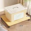 Base de Caja de Almacenamiento Movible Soporte Multifuncional Bandeja Organizador Tablero de Almacenamiento con Ruedas de Pie Estante de Almacenamiento Doméstico