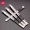 Deli 2058 Cuchillo Pequeño de Utilidad, Cuchillo Pequeño para Papel Tapiz, Cuchillo Express, Abrecajas, Cuchillo de Metal, Abrepaquetes, Cortador de Papel