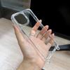Adequado para Iphone15Pro Acrílico Dois-Em-Um Furo Duplo para Pendurar Transparente 13/14 Anti-Queda 17 Novo 16 Capa de Celular