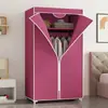 Guarda-Roupa Simples Transfronteiriço para Moradia de Aluguel, Cabideiro Combinado de Armazenamento, Montagem de Guarda-Roupa, Guarda-Roupa Simples Doméstico, Atacado Personalizado