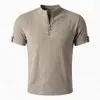 Gris Oscuro Tejido Fino Manga Corta Media Cremallera Hombres Mujeres Verano 2026 Nuevo Ajuste Delgado Deportivo Camiseta de Manga Corta Rayada
