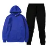 Primavera 2023 Nuevo Suéter Casual de Pulóver con Capucha de Color Sólido en Blanco para Hombre Conjunto de Pulóver de Vellón