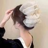 Malla Burbuja de Nube Dulce Pinza Coreana de Invierno Decoración de Plumas Hecha a Mano Moda y Más Fácil de Combinar Estilo Cabello Roto