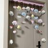 Cortina de Puerta de Nube Corazón de Niña de Dibujos Animados Cortina Colgante Creativa para Niños Perro Jade Gui Sin Perforaciones Partición de Habitación Decoración de Habitación