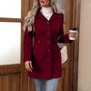 En Stock Abrigo de Lana Europeo de Longitud Media para Mujer Tallas Grandes Otoño e Invierno con Forro, Chaqueta de Lana, Exclusivo de Amazon