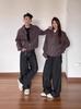 Jaqueta pequena estilo Chanel xadrez gola alta masculina estilo americano retrô moda de rua marca de alta qualidade Sense Ripper bonito terno de beisebol jaqueta top