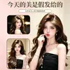Peluca grande ondulada estilo coreano para mujer, peluca completa voluminosa de aspecto natural para uso diario con cabello largo y rizado
