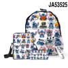 Nuevo Producto Transfronterizo 3D: Eres Más Genial de lo Que Crees - Set de Tres Piezas de Mochila Escolar Estampada, Mochila para Estudiantes y Estuche Doble