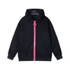 Sudadera con capucha de moda elegante de colores contrastantes para Otoño e Invierno 2025, Top Deportivo Versátil Casual, Chaqueta