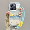 Adecuado para vivoY78 Crybaby Y17 chicas V30LITE perro de orejas grandes lindo S19 funda de teléfono de muñeca 3D, lujo ligero