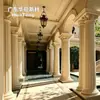 Columnas decorativas GFRC hechas a medida para proyectos en el extranjero, pilares de patio de jardín estilo europeo y americano con efecto de arenisca artificial, ventas al por mayor transfronterizas