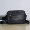 Nova Bolsa Transversal Masculina de Couro Genuíno Bolsa de Ombro Masculina Couro Bovino Camada Superior Senso Avançado Couro Bovino Macio Bolsa Pequena Horizontal Atacado