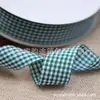Em estoque suprimento fita xadrez fita xadrez escocesa vermelha e branca acessórios de cabelo DIY com laço cinto de Natal