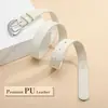 Cinto de Couro Novo Vintage Transfronteiriço para Mulheres, Cinto de Verão para Jeans, Cinto Decorativo Versátil Fino de Couro Bovino, Preto