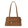 Bolsa Boston Casual Simples Estilo Coreano para Carregar na Mão para Mulheres 2025 Inverno Novo Estilo de Alto Padrão Estilo Estrangeiro Bolsa de Ombro Único