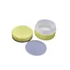 Caja de crema de 15g caja de crema cosmética de 20g botellas de plástico con tapa interior caja de set amarillo de 30g se puede personalizar