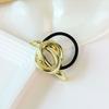 Pearl Headband Meninas Headwear Cabelo Corda Baixo Pony Tail Hair Ring 2023 Novo Estilo Banda de Couro Feminino Tie Head Coreano High-end Sense