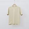 Camiseta Masculina Nengmeng Manga Raglan Manga Curta Tencel Pesada 245g Top de Verão Masculino Camiseta Patchwork Solta para Homens Maduros