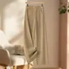 Pantalones Rectos de Pierna Ancha para Mujer, Bestseller de Otoño, Tiro Alto, Sueltos, Adelgazantes, Para Ir al Trabajo, Estilo Simple, Pantalones de Moda para Mujer