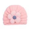 Gorro de Punto Floral Cálido para Bebé Estilo Nuevo de Invierno Europeo y Americano, Gorro de Lana Lindo Multicolor para Niños, Gorro para Niñas