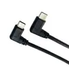 2026 Nuevo Modelo Ecológico Material PVC Tipo C Codo Cable de Datos de Carga Rápida Negro Cable de Terminal de 4P de un Solo Extremo