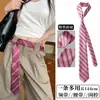 Corbata de Raya Estilo Universitario Cinturón Cadena de Cintura para Mujer 2025 Nuevo Estilo Bufanda Accesorios para la Cintura Bufanda de Seda Sexy