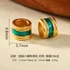 Joias Personalizadas Prata S925 Banhada a Ouro Esmalte Contas Cilindro Contas Espaçadoras Pulseira DIY Feita à Mão Colar Materiais para Joias Acessórios