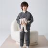 Ropa Infantil Haima Colección de Invierno 2025 Nuevo Conjunto Grueso de Pijama para Casa Niños y Niñas Chaqueta y Pantalones de Algodón
