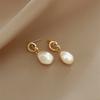 Pendientes de perlas barrocas retro francesas para mujer, 2023, nuevos, modernos, ligeros, de lujo, elegantes, con nudo de cuerda, pendientes avanzados